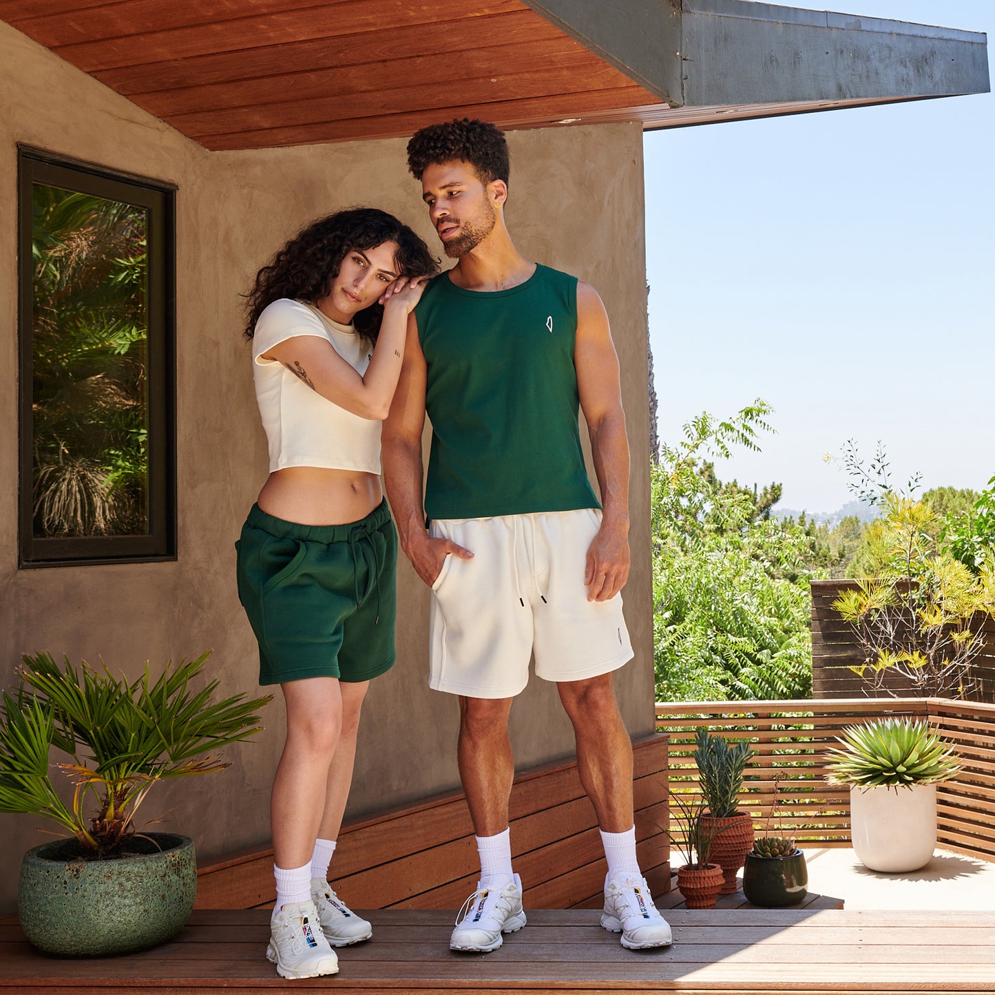 Core Muscle Tank Pine Green