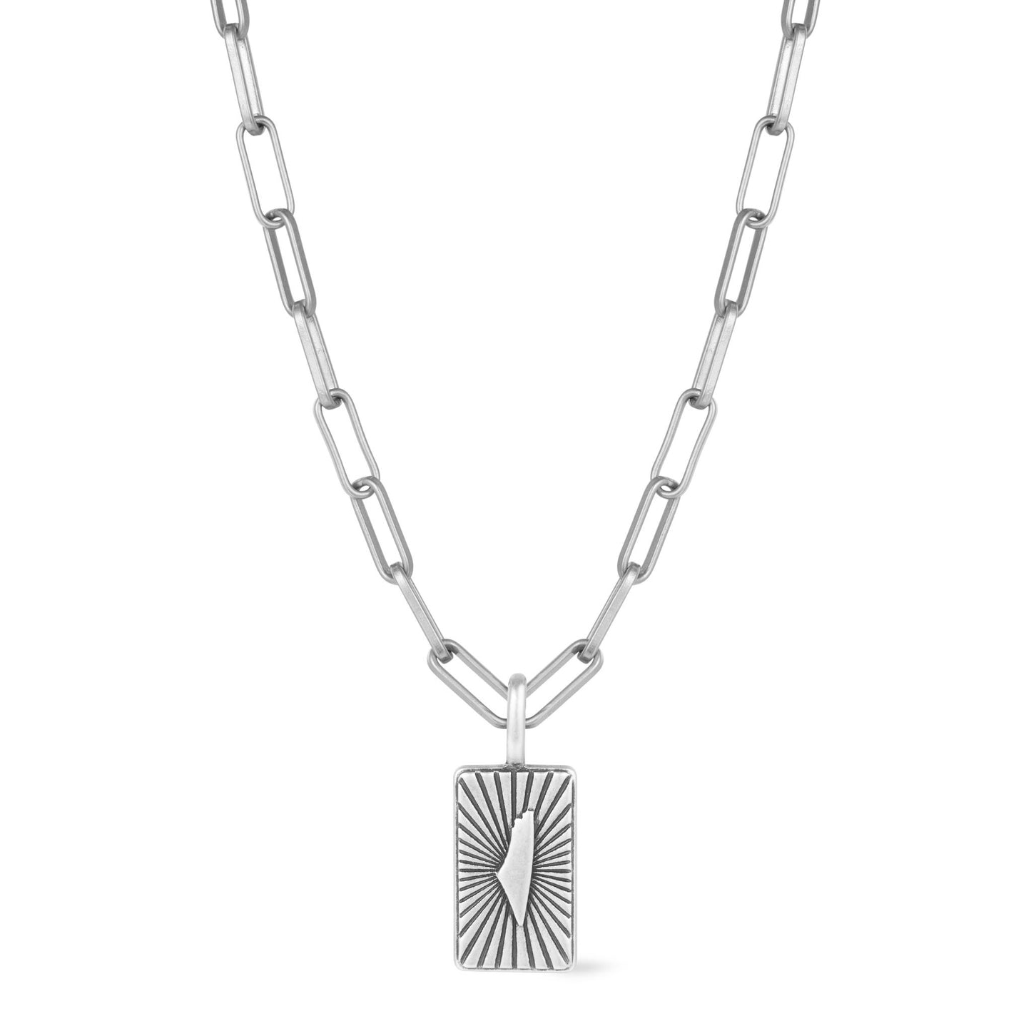 Ray of Palestine Necklace Silver