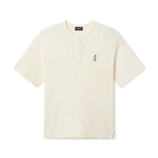 Core Henley Polo Bone