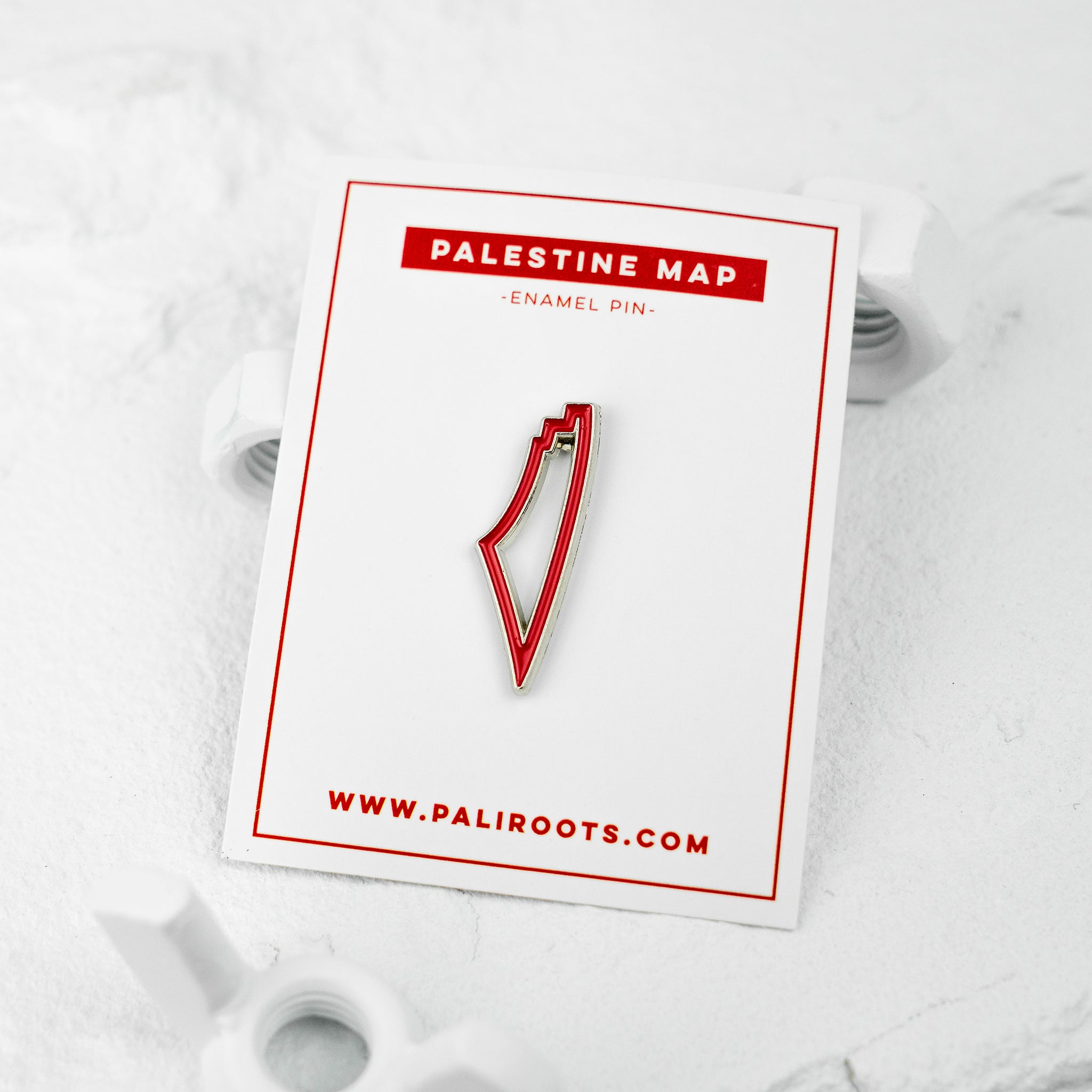 Map of Palestine Red Pin