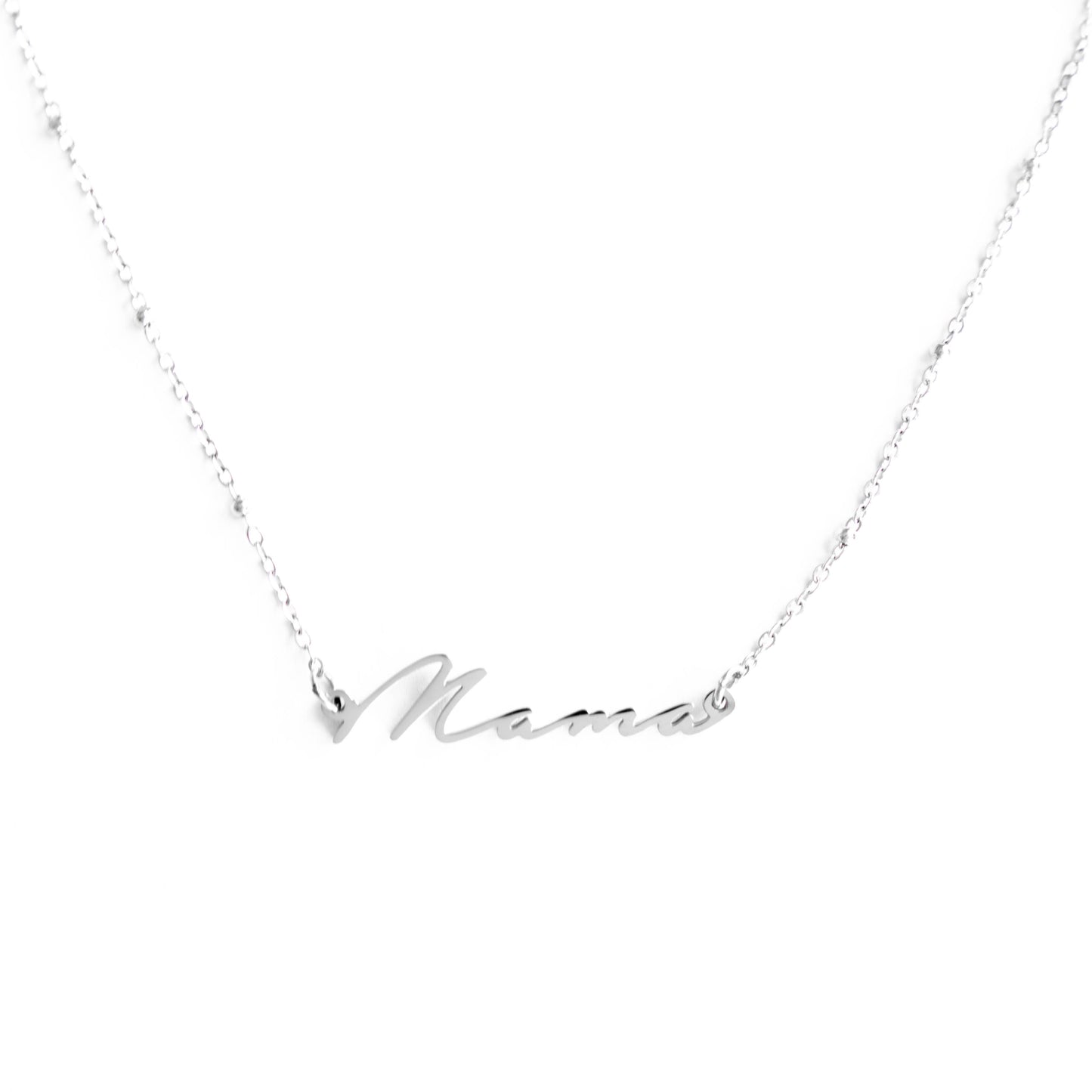 Mama Silver Necklace