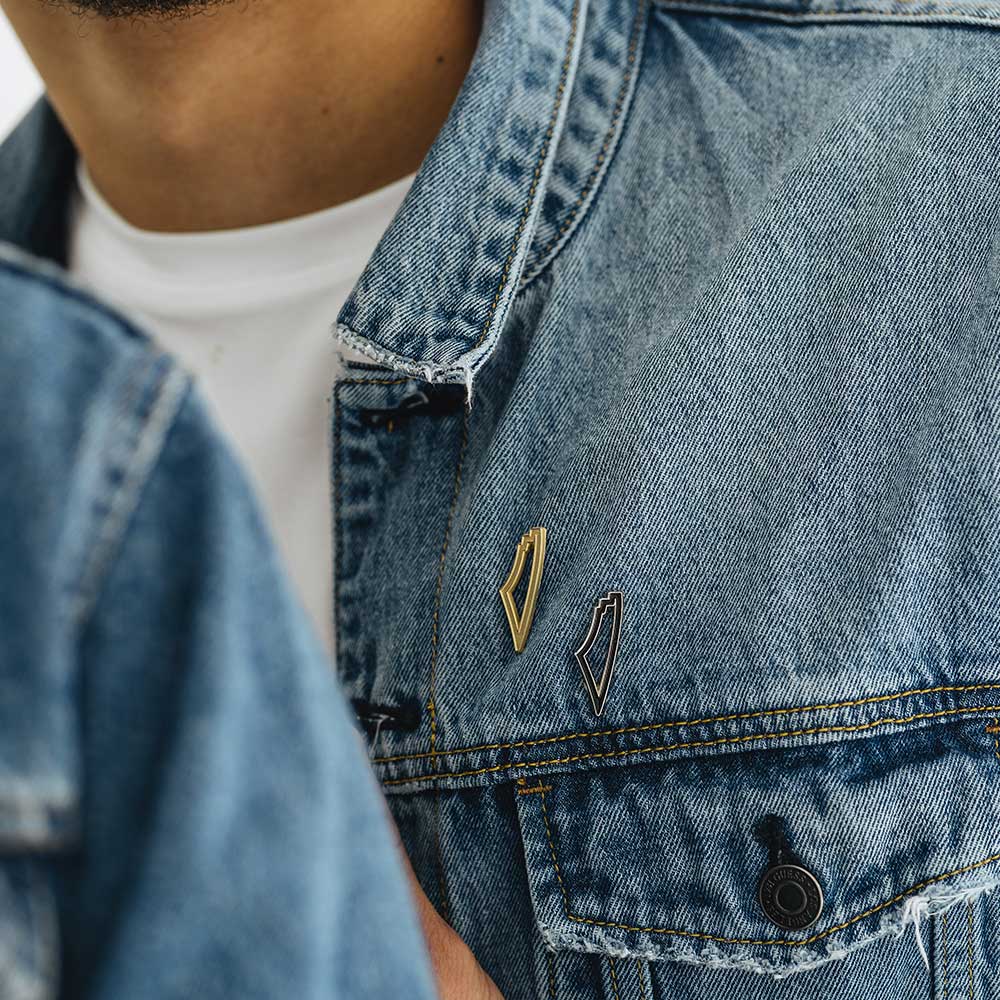 Map of Palestine Gold Pin