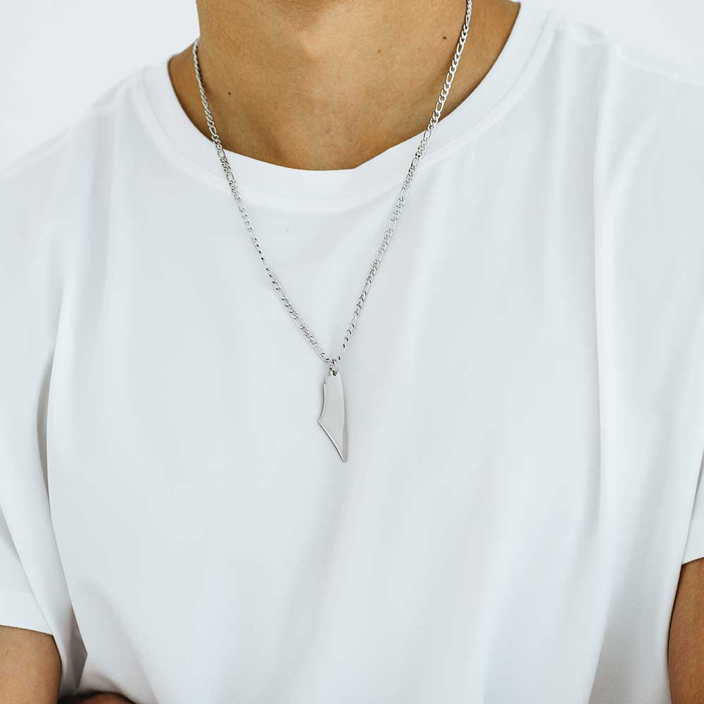 Palestine Map Necklace