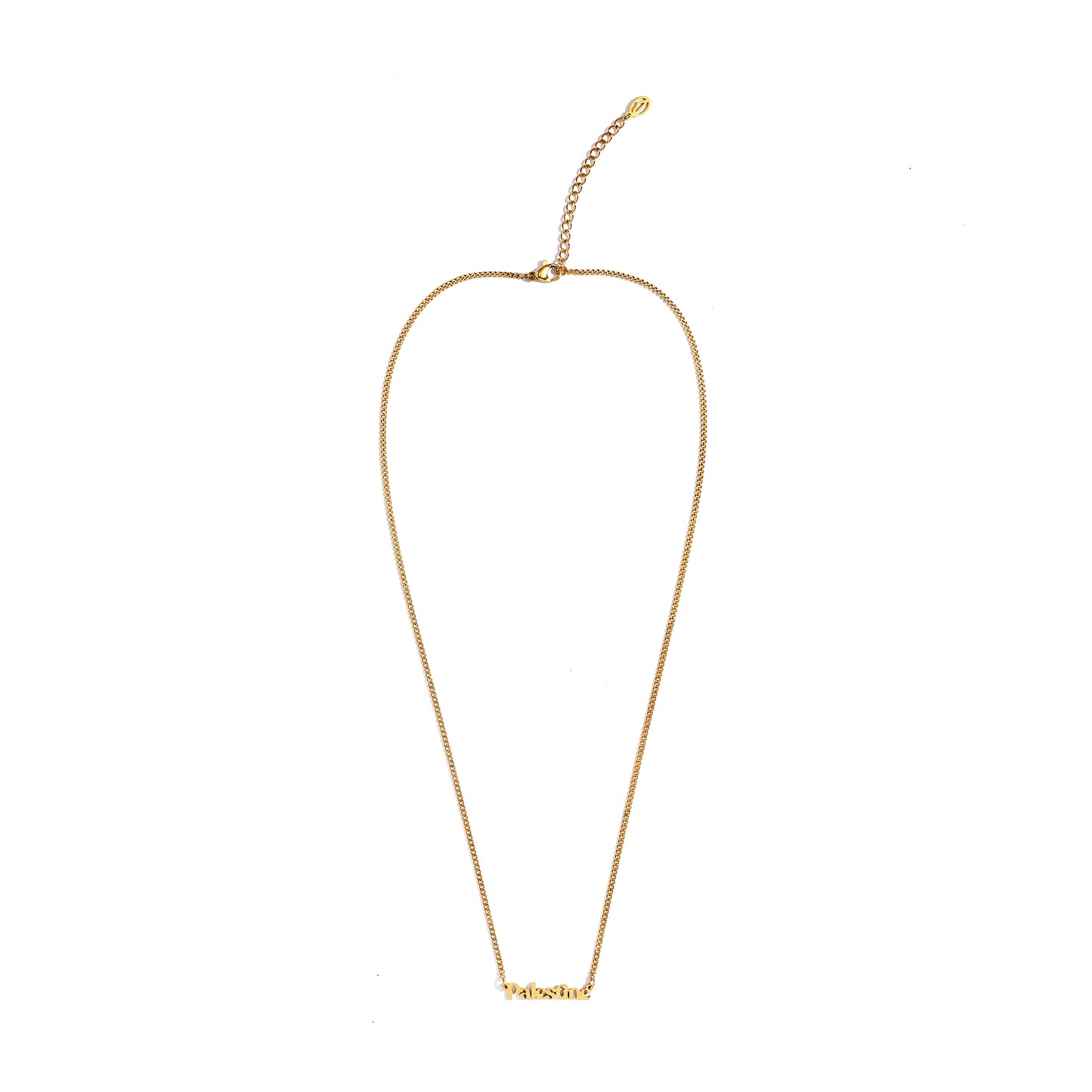 Palestine Curb Gold Necklace