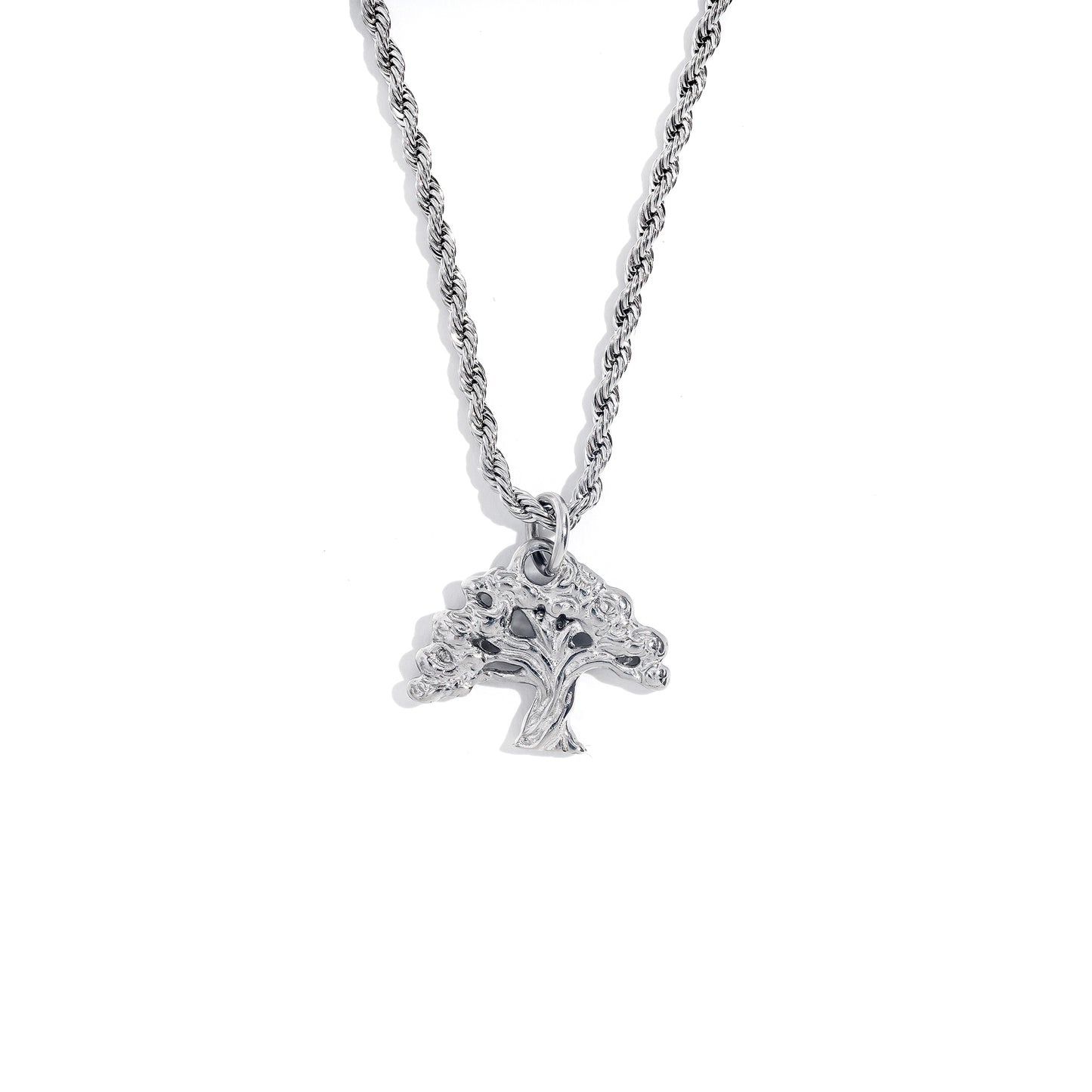 Olive Tree Silver Necklace