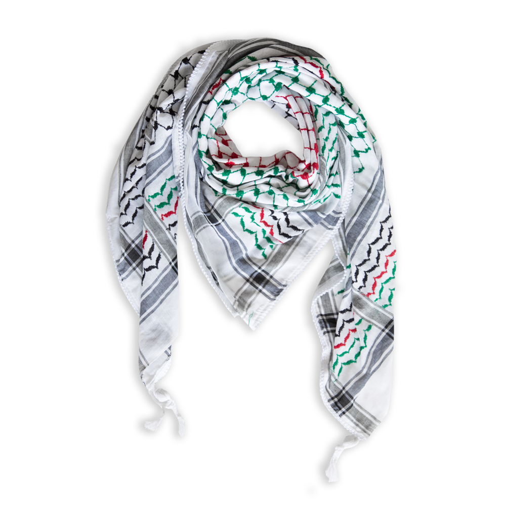 Keffiyeh Made In Palestine Flag Kufiya Shemagh Arab India